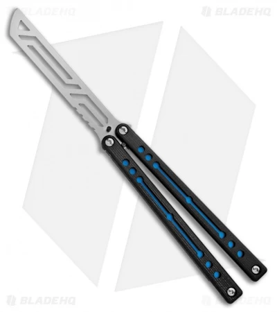 Squid Industries Nautilus Butterfly Balisong Trainer Blue/Black (Satin) 1 Squid Industries Nautilus Butterfly Balisong Trainer Blue/Black (Satin)