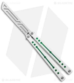 Squid Industries Nautilus Butterfly Balisong Trainer V2 Winter Green(4.5" Satin)