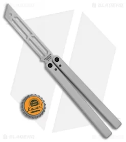 Squid Industries Triton Butterfly Balisong Trainer Silver (Stonewash Trainer) -Knives And Tools Squid Industries Triton Butterfly Balisong Trainer Silver SW Trainer BHQ 102468 jr bottlecap