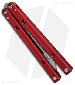 Squid Industries Squidtrainer V4 Butterfly Balisong Trainer Red (4.5" SW) 6 Squid Industries Squidtrainer V4 Butterfly Balisong Trainer Red (4.5" SW) -Knives And Tools Squid industries Squidtrainer V4 Butterfly Balisong Trainer Red 4in SW BHQ 178751 td side
