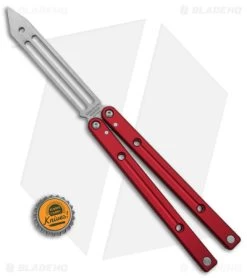 Squid Industries Squidtrainer V4 Butterfly Balisong Trainer Red (4.5" SW) 7 Squid Industries Squidtrainer V4 Butterfly Balisong Trainer Red (4.5" SW) -Knives And Tools Squid industries Squidtrainer V4 Butterfly Balisong Trainer Red 4in SW BHQ 178751 td size