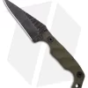 Stroup Knives Mini EDC Fixed Blade Knife OD Green G-10 (3.1" Black SW)