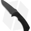 Toor Knives Mullet Fixed Blade Knife Ebony Wood (4" Black)