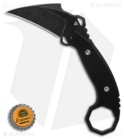 TuyaKnife Aswang Karambit Fixed Blade Knife Black G-10 (2.5" Black SW) -Knives And Tools Tuya Knife Aswang Fixed Blade Knife Satin D2 BHQ 125876 LS Bottlecap