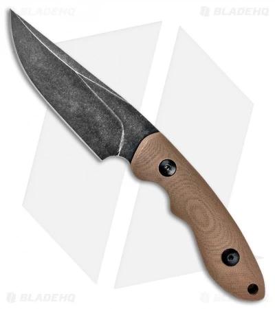ABKT Elite Shadow Predator Fixed Blade Knife Tan G-10 (3.25" Black Stonewash) 1 ABKT Elite Shadow Predator Fixed Blade Knife Tan G-10 (3.25" Black Stonewash)