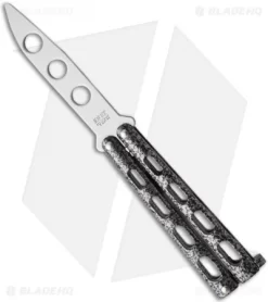 Bear & Son 113TR Small Butterfly Knife Trainer W/ Silver Vein (3.3" Satin Dull)