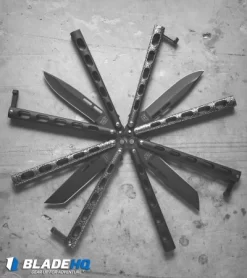 Bear & Son 115B Large Butterfly Knife Black (4" Black) -Knives And Tools bear and son 115 variety circle dl