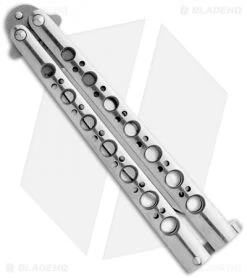 Benchmade 42 Balisong Knife Titanium Butterfly Knife T-Latch (Plain) BM42 -Knives And Tools benchmade 42 bali song t latch butterfly closed