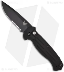 Benchmade 9051SBK AFO II Automatic Knife (3.56" Black Serr)