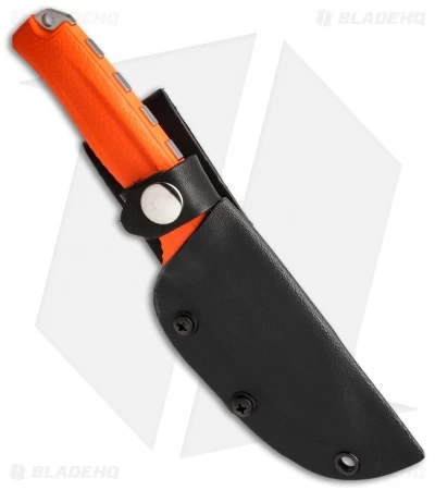 Benchmade Steep Country Knife W/ Gut Hook Orange (3.5" Stonewash) 15009-ORG 2 Benchmade Steep Country Knife W/ Gut Hook Orange (3.5" Stonewash) 15009-ORG - Image 2