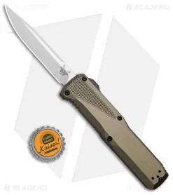 Benchmade 4600-1 Phaeton D/A OTF Automatic Knife Flat Dark Earth (3.45" Satin) -Knives And Tools benchmade phaeton 4600 1 BHQ 51637 jr bottlecap