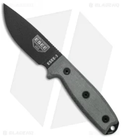 ESEE Knives ESEE-3PM-B Modified Knife Black Sheath (3.88" Black)
