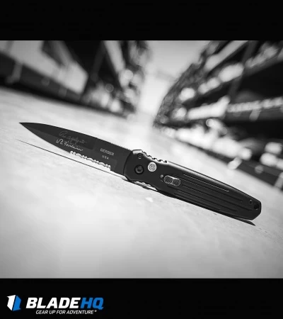 Gerber Auto Covert Automatic Knife (3.8" S30V Black Serr) 30-000137 3 Gerber Auto Covert Automatic Knife (3.8" S30V Black Serr) 30-000137 - Image 3