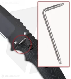 Wilson Tactical/Hogue Knives Star-Light Tactical Fighter Knife (5.5" Black) -Knives And Tools hogue drop point blade black 35179 detail 1