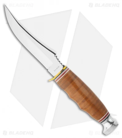Ka-Bar Skinner Hunting Fixed Blade Knife Leather (4.375" Polish) 1233 1 Ka-Bar Skinner Hunting Fixed Blade Knife Leather (4.375" Polish) 1233