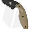 Ka-Bar Small TDI Law Enforcement Knife Coyote Brown (2.31" Black Serr) 1477CB