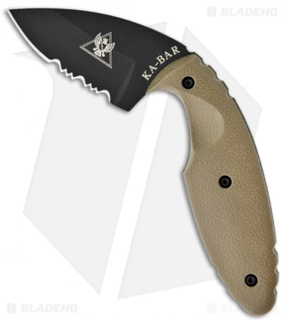 Ka-Bar Small TDI Law Enforcement Knife Coyote Brown (2.31" Black Serr) 1477CB 1 Ka-Bar Small TDI Law Enforcement Knife Coyote Brown (2.31" Black Serr) 1477CB