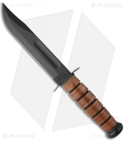 Ka-Bar Bowie USMC Full-Size Fixed Blade Knife (7" Black) 02-1217 1 Ka-Bar Bowie USMC Full-Size Fixed Blade Knife (7" Black) 02-1217