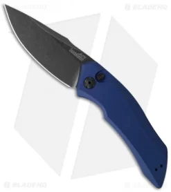 Kershaw Launch 1 Automatic Knife Blue Aluminum (3.4" BlackWash) 7100BLUBW