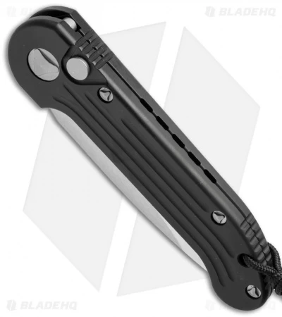 Microtech LUDT Automatic Knife Black (3.4" Satin Serr) 135-5 2 Microtech LUDT Automatic Knife Black (3.4" Satin Serr) 135-5 - Image 2