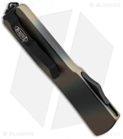 Microtech UTX-70 S/E OTF Automatic Knife (2.4" Tan Camo Serr) 148-2TC 3 Microtech UTX-70 S/E OTF Automatic Knife (2.4" Tan Camo Serr) 148-2TC - Image 3