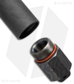 Microtech Marfione Custom ADO-L Large Fixed Blade Knife (6" DLC Stonewash) -Knives And Tools microtech ado l sw dlc tbc secret compartment cm