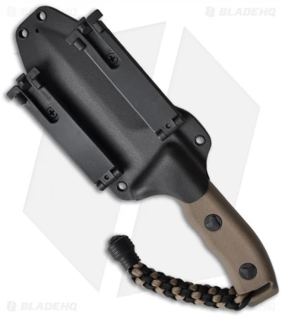 Microtech Crosshair D/E Fixed Blade Knife (5" Tan Serr) 101-2TA 3 Microtech Crosshair D/E Fixed Blade Knife (5" Tan Serr) 101-2TA - Image 3