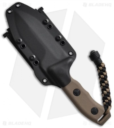 Microtech Crosshair D/E Fixed Blade Knife (5" Tan Serr) 101-2TA 2 Microtech Crosshair D/E Fixed Blade Knife (5" Tan Serr) 101-2TA - Image 2