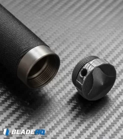 Marfione Custom Knives Interceptor Survival Knife Bronzed (7.875" Damascus) -Knives And Tools microtech interceptor chad nichols damascus butt cm