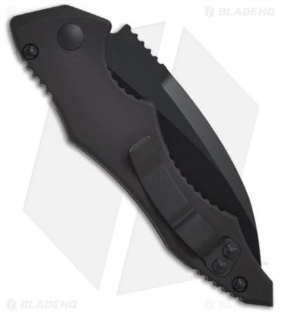 Microtech Kestrel Tactical Automatic Knife (3.95" Black Plain) 2011 Model 131-1T 2 Microtech Kestrel Tactical Automatic Knife (3.95" Black Plain) 2011 Model 131-1T - Image 2