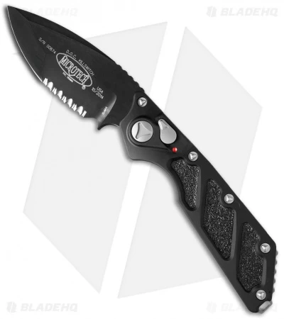 Microtech DOC Killswitch Automatic Knife Aluminum (3.75" Black Serr) 154-2 1 Microtech DOC Killswitch Automatic Knife Aluminum (3.75" Black Serr) 154-2