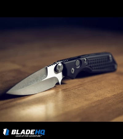 Marfione / Strider Custom MSG-2 Dual-Action Knife Black (3.5" Stonewash) II 4 Marfione / Strider Custom MSG-2 Dual-Action Knife Black (3.5" Stonewash) II - Image 4