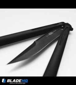 Microtech Tachyon III Balisong Butterfly Knife Tactical (4.5" Black) 173-1T 7 Microtech Tachyon III Balisong Butterfly Knife Tactical (4.5" Black) 173-1T -Knives And Tools microtech tachyon iii black BHQ 30339 dl