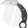 Mil-Tac Knives Jerry Hossom Kerambitch Karambit Knife Black/Grey (3.25" Satin)