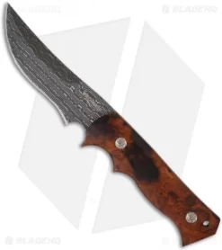 Pro-Tech Brend Combat Companion Knife W/ Desert Ironwood (3.8" Damascus) 2500DIW