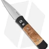Pro-Tech Godson Automatic Knife Black Ash Burl (3.15" Satin) 706-BA