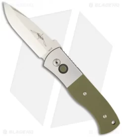 Emerson Protech Custom Steel CQC-7A Automatic Knife Green G-10 (3.25" Stonewash)