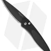 Protech Newport Black Automatic Knife Carbon Fiber (3" Black) 3416