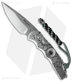 Pro-Tech Razor Wire Skull TR-4 Automatic Knife (4" Stonewash) Limited Edition