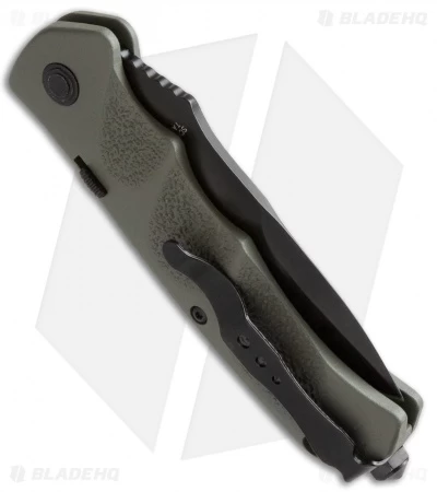 Schrade Extreme Survival Spear Point Automatic Knife Green (3.25" Serr) SC60ODS 2 Schrade Extreme Survival Spear Point Automatic Knife Green (3.25" Serr) SC60ODS - Image 2