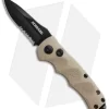Schrade Mini Extreme Survival Spear Point Auto Knife Tan (2.5" Serr) SC60MBRS