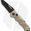 Schrade Mini Extreme Survival Tanto Automatic Knife Tan (2.5" Black) SC60MBRT
