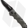 Schrade Mini Extreme Survival Spear Point Auto Knife Green (2.5" Serr) SC60MODS