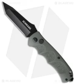 Schrade Extreme Survival Tanto Automatic Knife Green (3.25" Black) SC60ODT