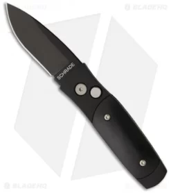 Schrade Smedy Tactical Automatic Knife (2.5" Black Plain) SMEDB